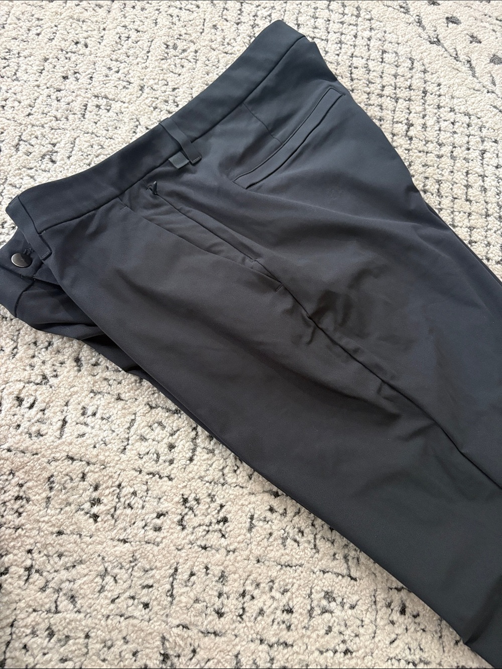 lululemon athletica Men's Black Dress Pants - Tailored Minimalist Style